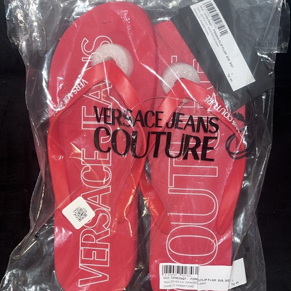 Versace Jean Collection New Flip Flops size 45/12 US - Picture 5 of 5